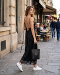 Black Satin Dress