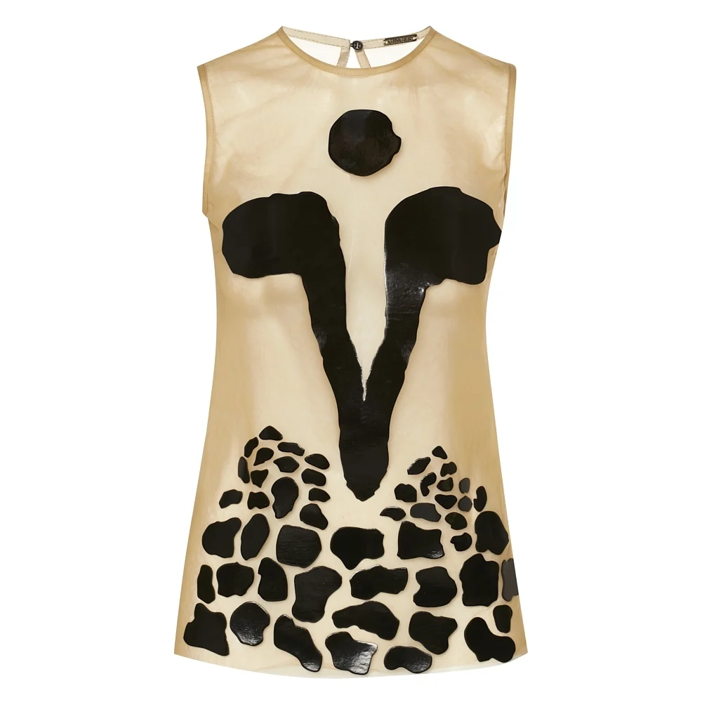 Black See-Through Blouse