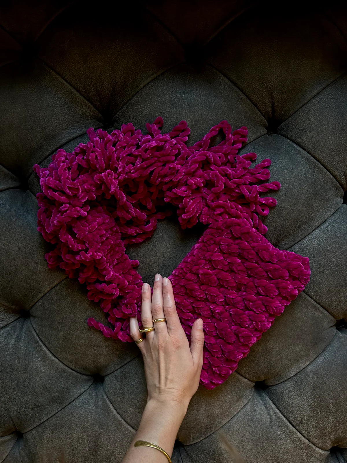 Fuchia Medium Soft Bag