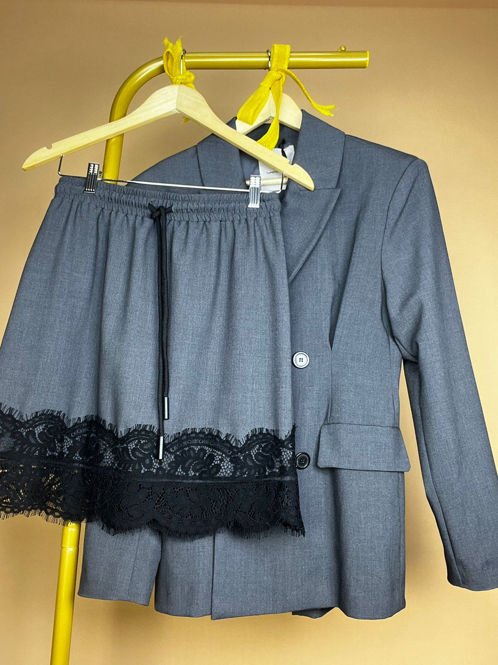 Grey Skirt Suit