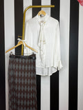 White Satin Shirt