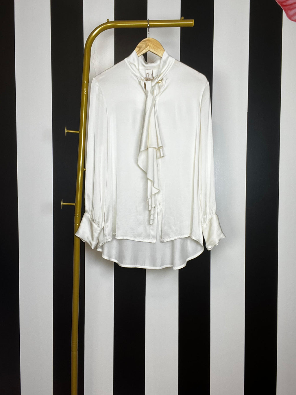 White Satin Shirt