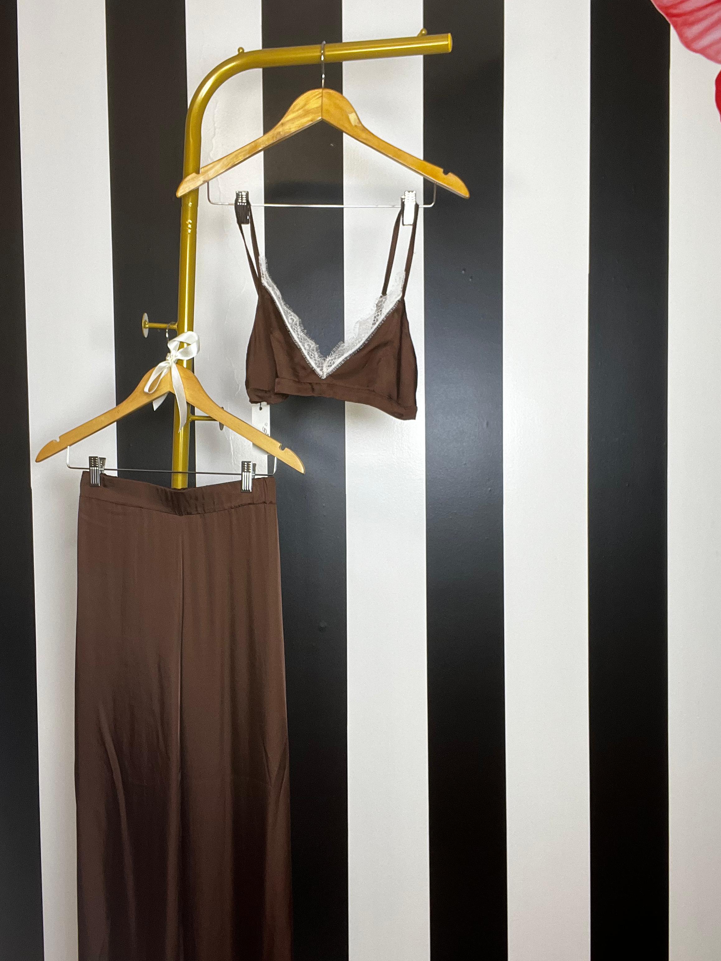 Bra & Pants Satin Set