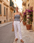 Gray Strapless Stop