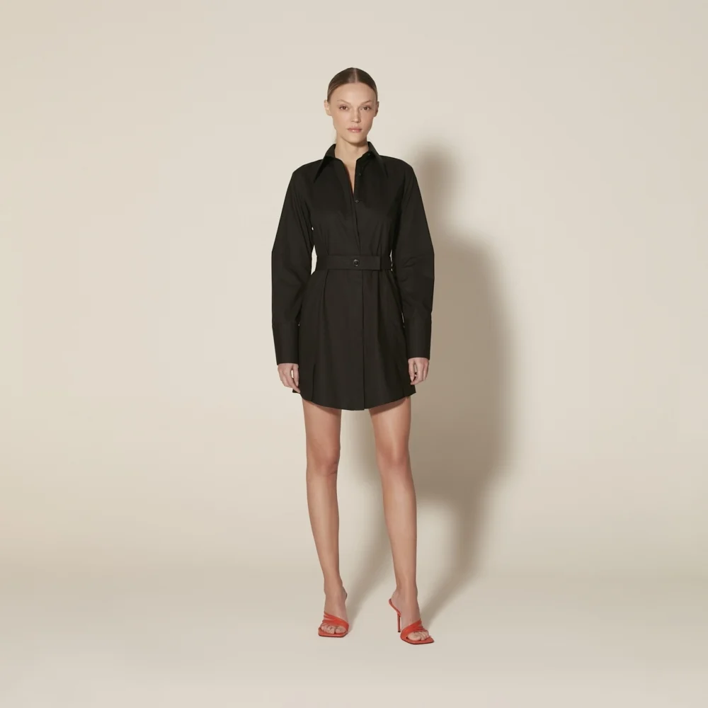 Black Shirt Dress