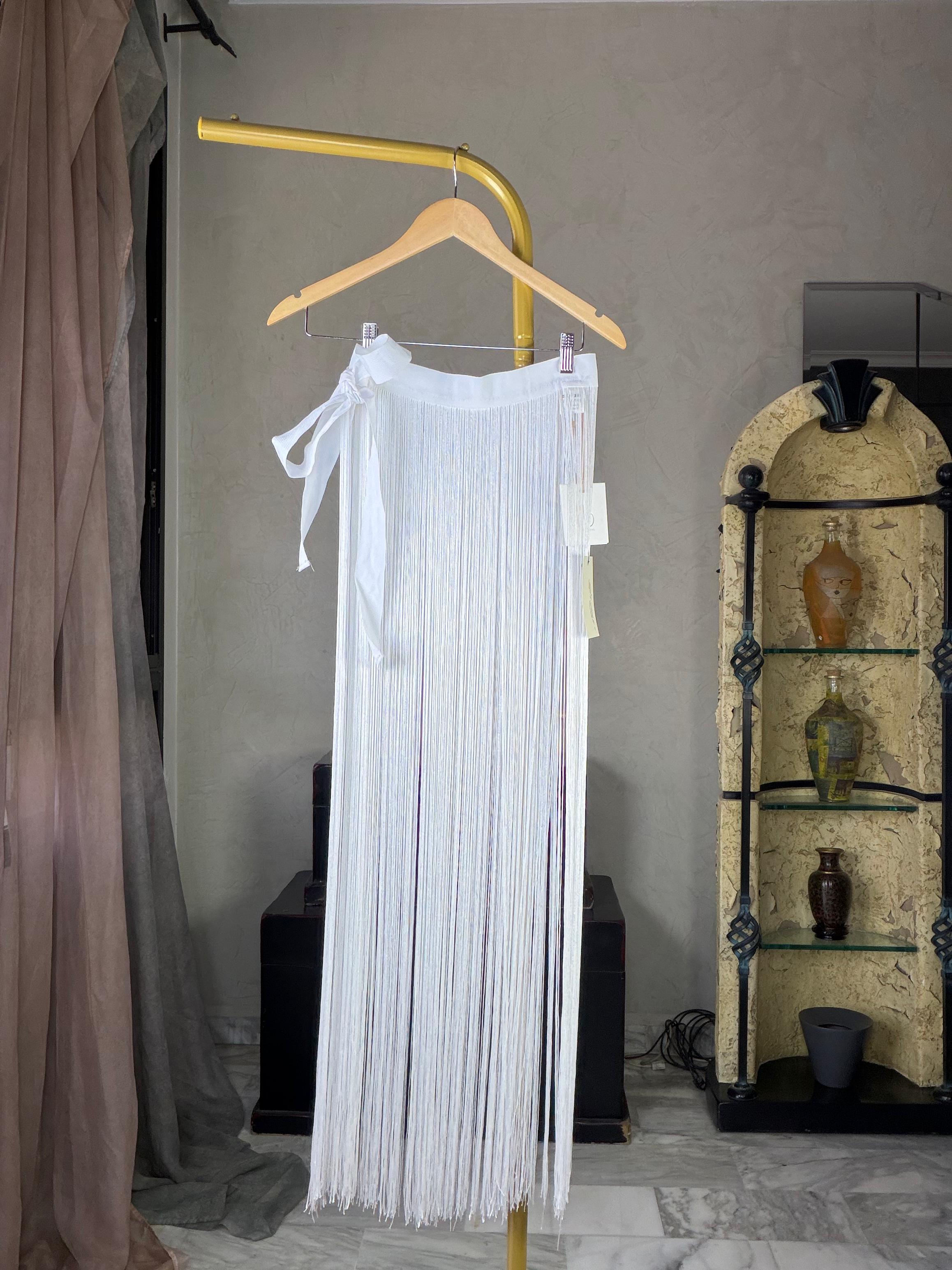 Fringe Belt White