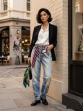 Jeans w/Painted Tie